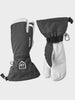 Army Leather Heli 3 fingre Skihandsker - Unisex - Grey