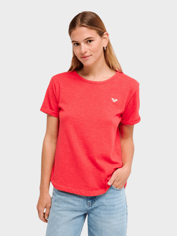 Roxy Oceanwave Regular Emby T shirt - Dame - Hibiscus
