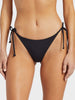 Sol Searcher Tie Side Tanga bikinitrusse - Dame - Black Pebble
