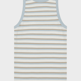 KNOWLEDGE COTTON APPAREL Racer Rib Top - Dame - Multi color stripe