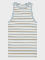 Racer Rib Top - Dame - Multi color stripe