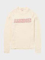 W Hero's Hide Crew Neck - Dame - Natural/Logo