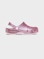 Classic Chunky Glitter Clog Crocs - Børn - Pink Milk