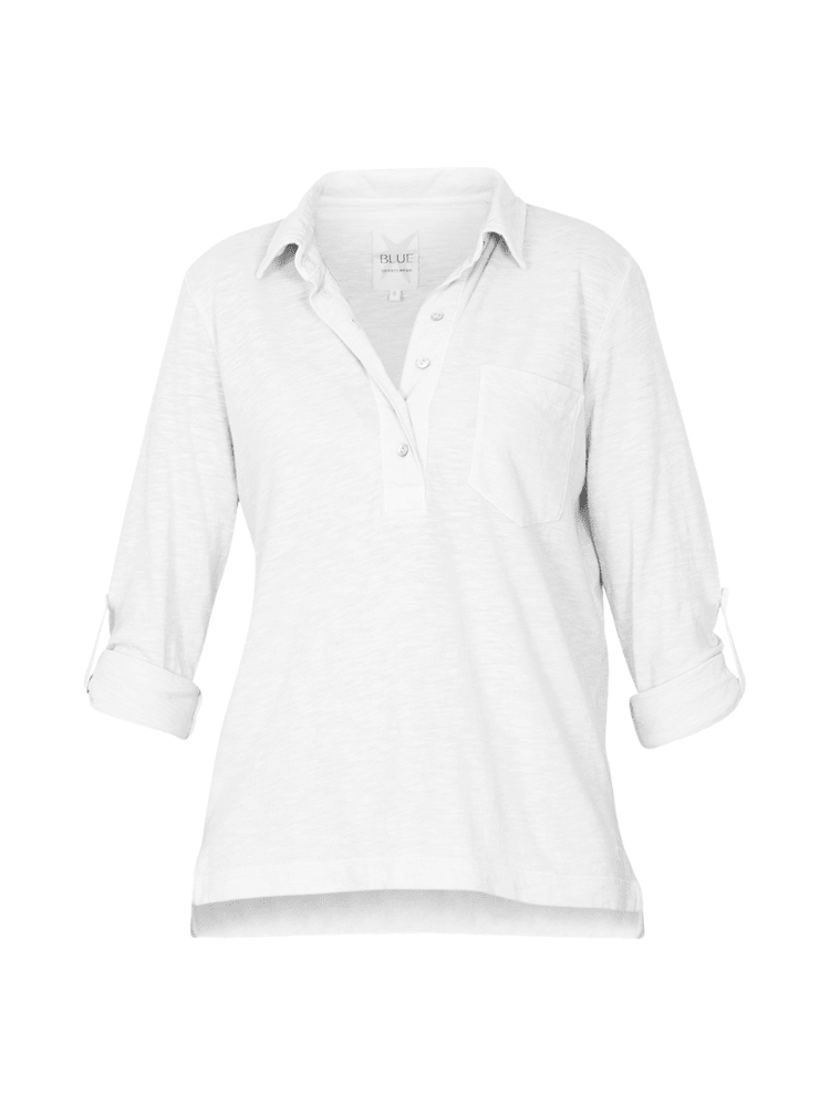 Latina LS Polo Tee - Dame - White - Gumpel & Co