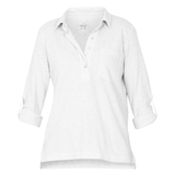 Latina LS Polo Tee - Dame - White - Gumpel & Co