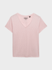 Studios Slub Embroidered Tshirt - Dame - Pale Pink