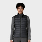 Down Sweater Vest - Dame - Black