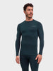 Long sleeve Wool Tech Ski Baselayer - Men - Green
