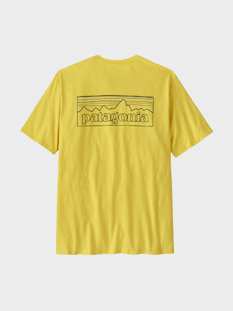 P6 Logo Responsibili Tshirt - Herre - P6 Outline: Lemon Zest - Gumpel & Co