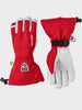 Army Leather Heli 5 fingre Skihandsker - Unisex - Red