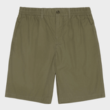 KNOWLEDGE COTTON APPAREL Fig Poplin Shorts - Herre - Burned Olive
