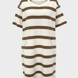 Jessica Dress - Dame - Ecru w/Cognac - Gumpel & Co