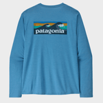 Long - Sleeved Capilene Cool Daily Skjorte - Boardshort Logo - Shore Blue - Light Shore Blue X - Dye - Gumpel & Co