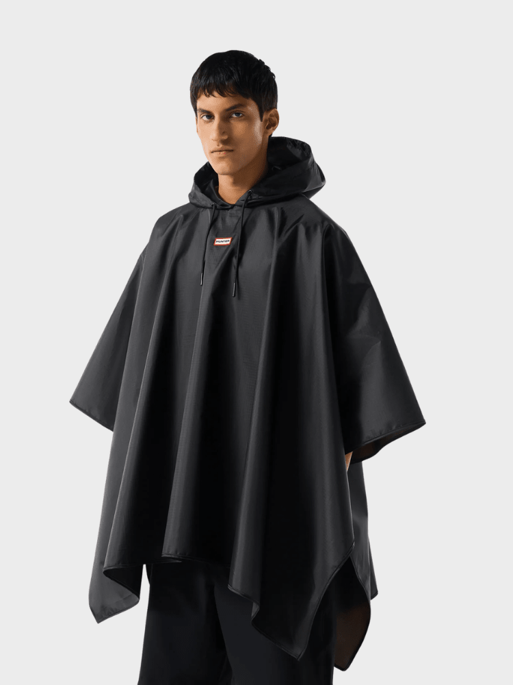 Hunter Packable Poncho - Unisex - Sort - Gumpel & Co