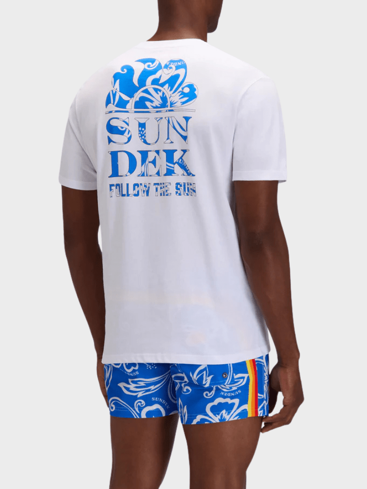 Sundek Follow The Sun Tshirt - Herre - White