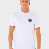 Rip Curl Wettie Icon T shirt - Herre - Optical White