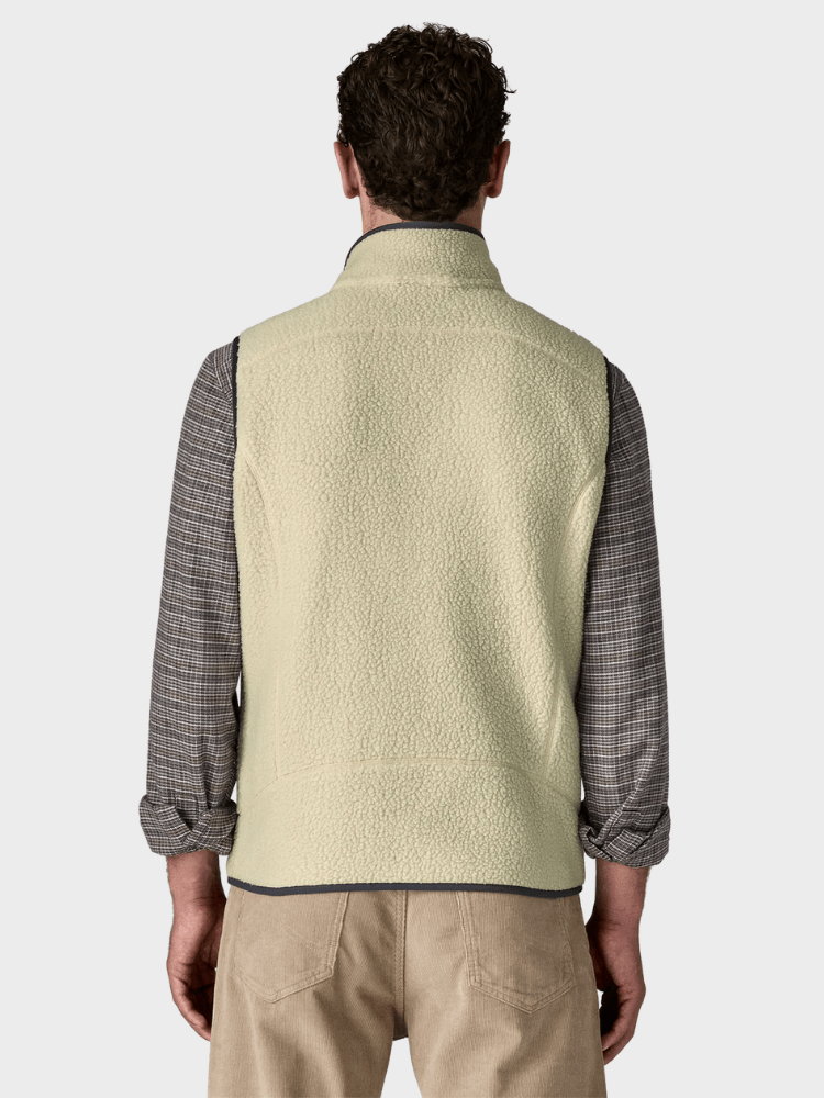 M's Retro Pile Vest - Herre - Pelican w/Smolder Blue - Gumpel & Co