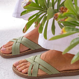 Women #1 Sandal -  Green Leaves