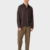 Dune regular flannel shirt Skjorte - Herre - Chocolate Torte