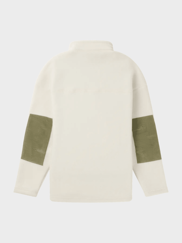 V Bond Cord Fleece - Herre - Natural / Olive Ash - Gumpel & Co