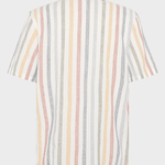 KNOWLEDGE COTTON APPAREL Skjorte m/korte ærmer - Herre - Multi color stripe