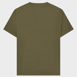 KNOWLEDGE COTTON APPAREL T-shirt m/brystprint - Herre - Burned Olive