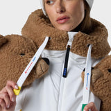 JCC Teddy Hoodie Jacket Skijakke - Dame - White