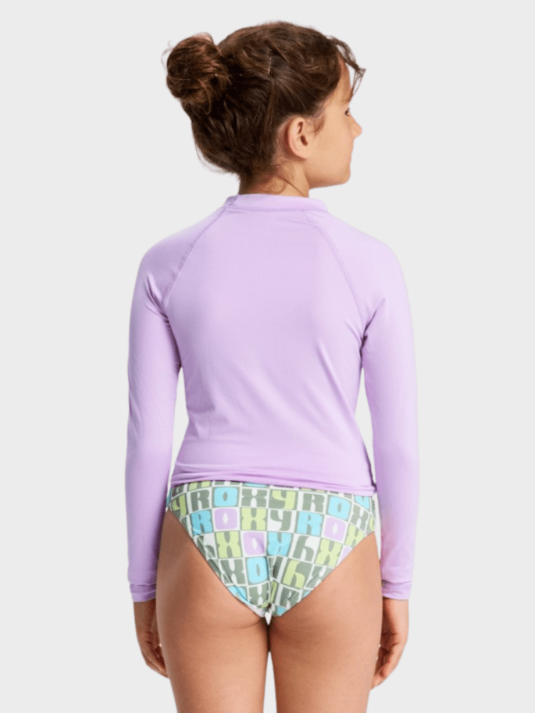 Whole Hearted Langærmet UV trøje - Pige - Crocus Petal - Gumpel & Co