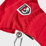 Army Leather Heli 5 fingre Skihandsker - Unisex - Red