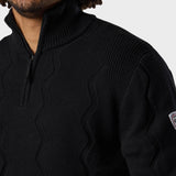 Corbyr Half Zip Strik - Herre - Black