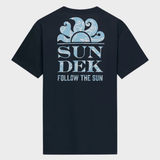 Follow The Sun Tshirt - Herre - Navy - Gumpel & Co