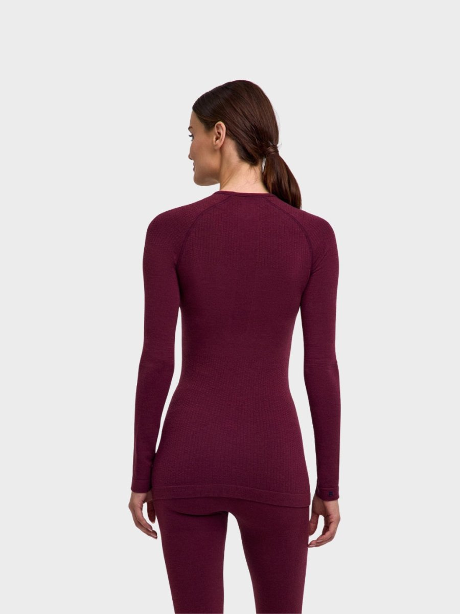 Womens Thermozone Long - sleeve shirt Wool - Tech - Barolo - Gumpel & Co