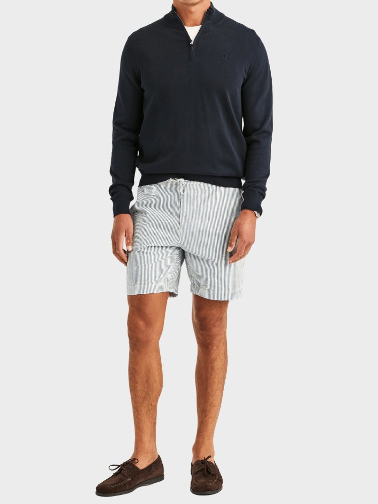 Morris Fenix Seersucker Shorts - Blue