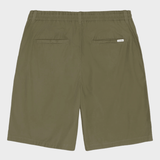 KNOWLEDGE COTTON APPAREL Fig Poplin Shorts - Herre - Burned Olive