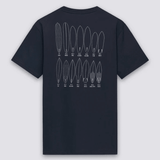 Surf Print Tshirt - Herre - Navy - Gumpel & Co