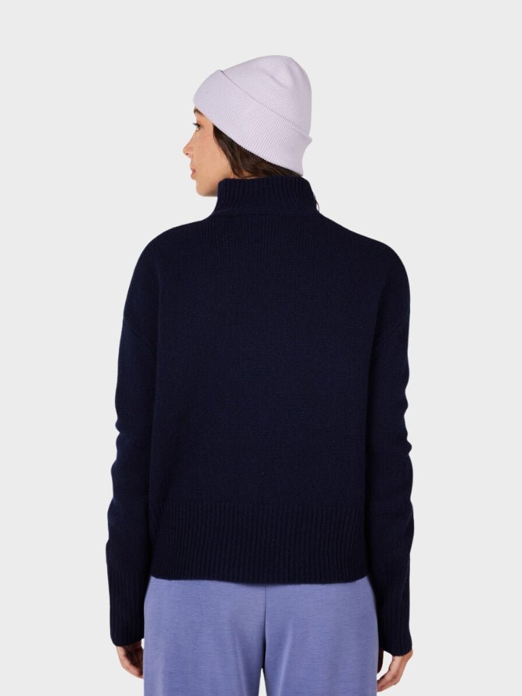 Signature Sweater - Dame - Dark Navy - Gumpel & Co