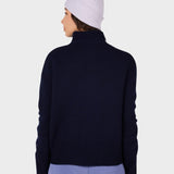 Signature Sweater - Dame - Dark Navy - Gumpel & Co