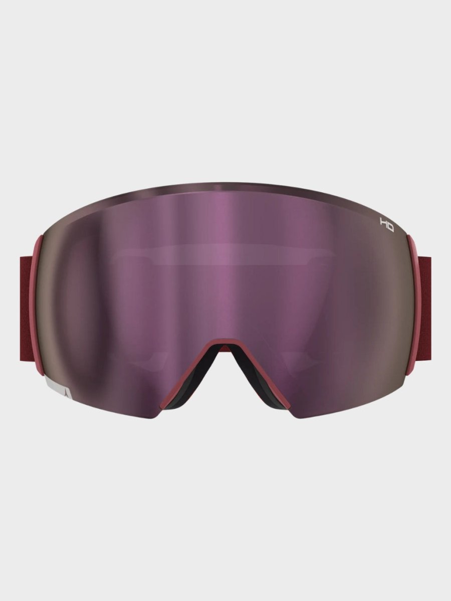 REVENT Q Large HD Skibrille - Unisex - Maroon - Gumpel & Co