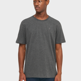 Badge T shirt - Herre - Dark Grey Melange