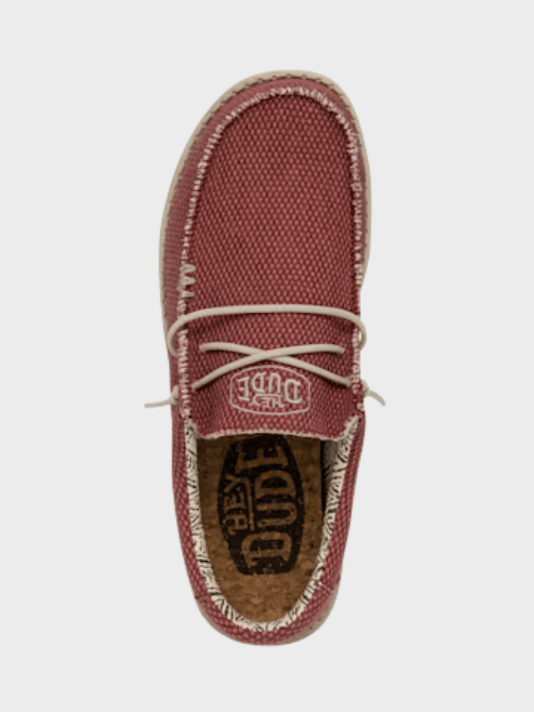 Hey Dude Wally Braided - Herre - Pompeian Red