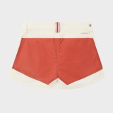 5 Inch Fiels Shorts - Dame - Off White / Red - Gumpel & Co