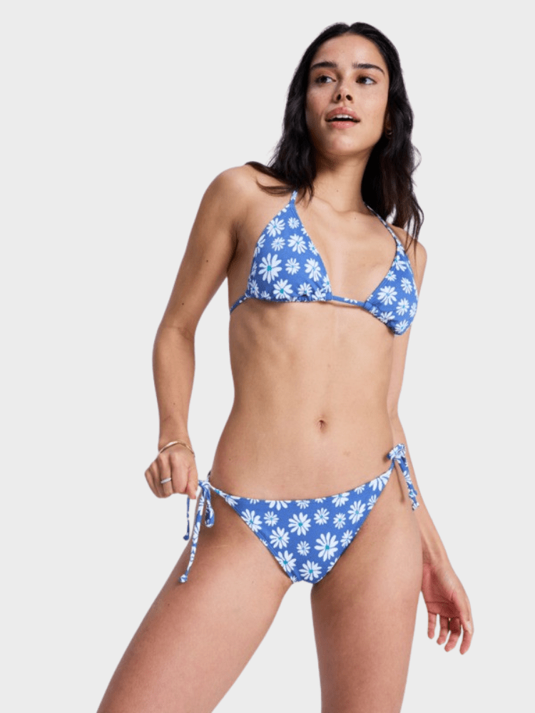 Printed Essentials Classic tie side Bikini Underdel - Dame - Dutch Blue Flower Soul Small - Gumpel & Co
