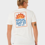 Pacific Rinse Sunrise T shirt - Herre - Bone - Gumpel & Co