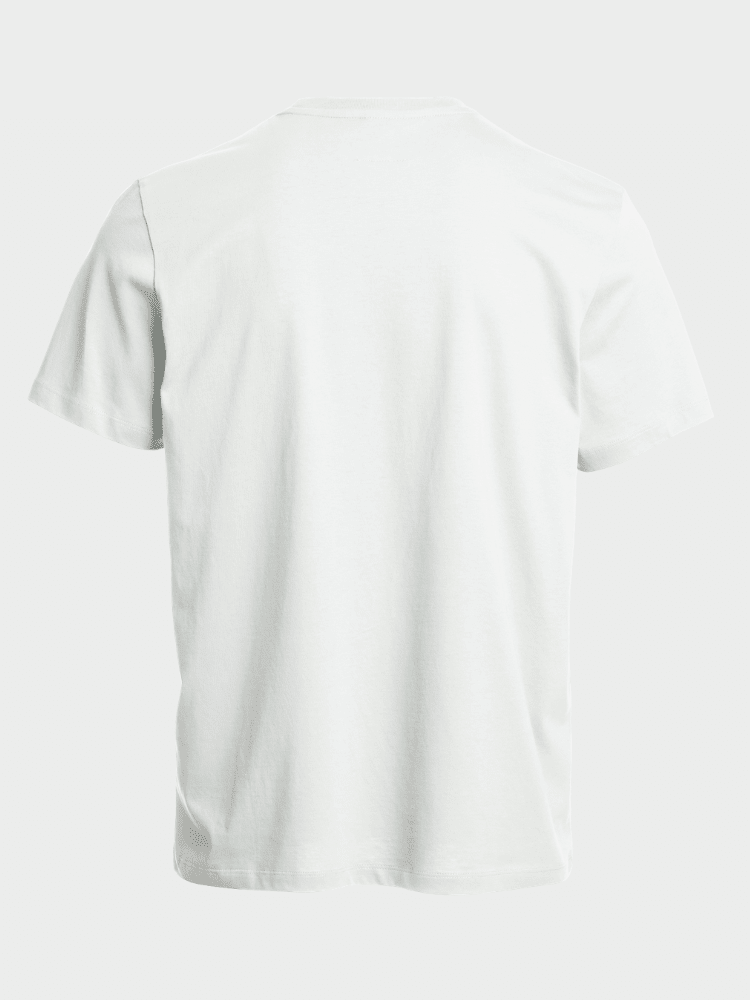 Patch T-Shirt - Herre - White - Gumpel & Co