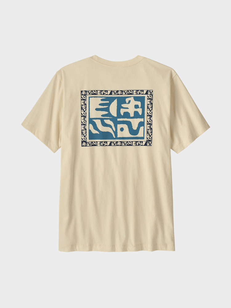 Patagonia Mother Rays Tshirt - Herre - Undyed Natural