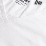 Studios Slub Embroidered Tshirt - Dame - Optic - Gumpel & Co