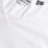 Studios Slub Embroidered Tshirt - Dame - Optic - Gumpel & Co