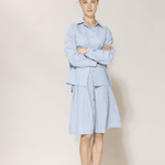 BLUE SPORTSWEAR Anemone linen Skirt - Dame - Heaven-melange