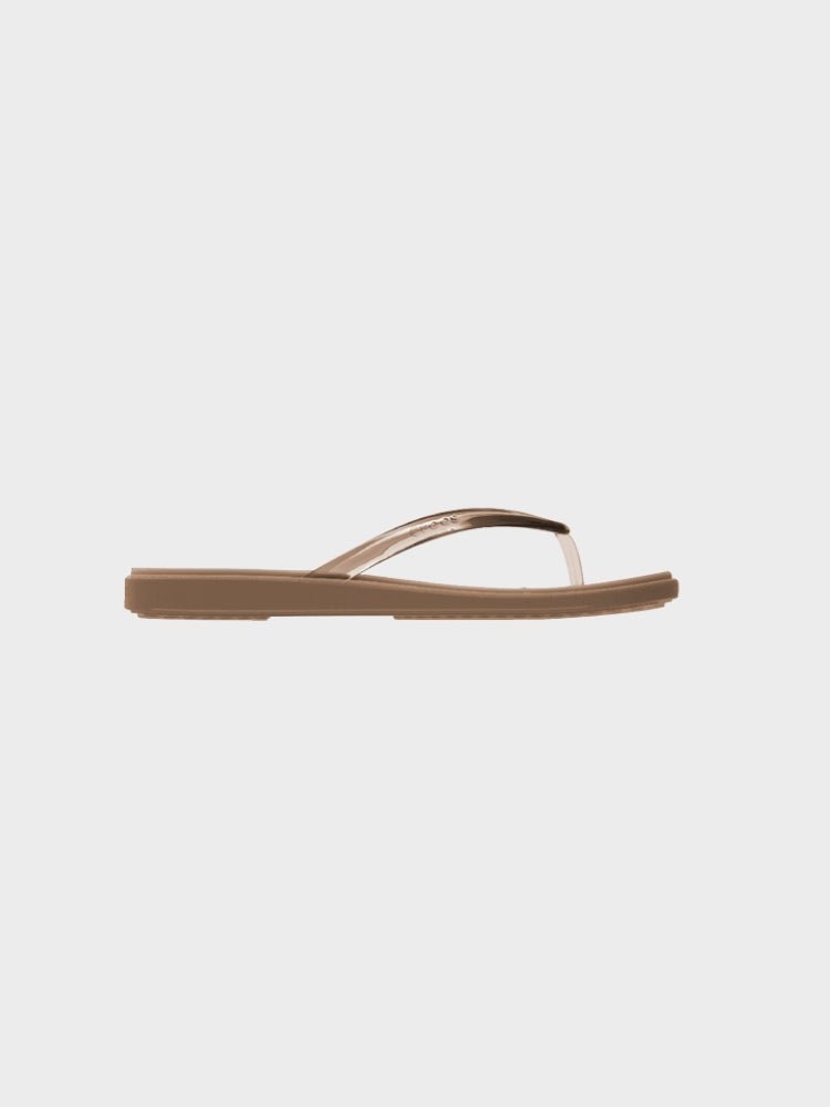 CROCS Miami Jelly Round Toe Flip Crocs - Voksen - Milk Chocolate Jelly