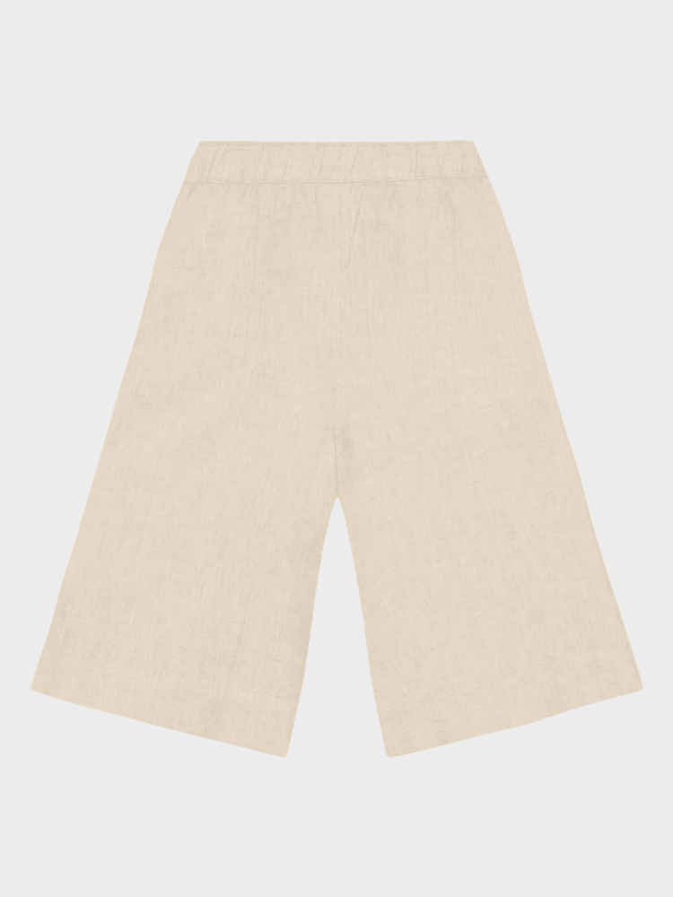 KNOWLEDGE COTTON APPAREL Culotte Shorts - Dame - Yarndyed - Light feather gray